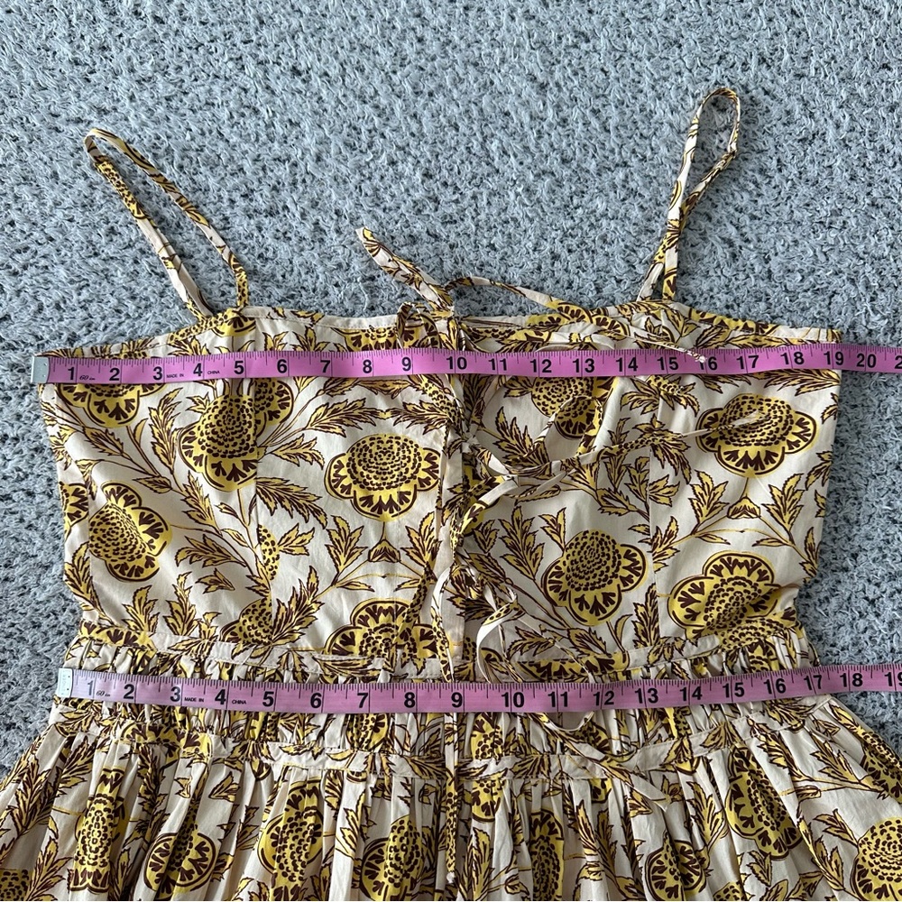 Rhode Resort Katrina Dress Sz 12 Floral Midi NWT - Picture 8 of 12